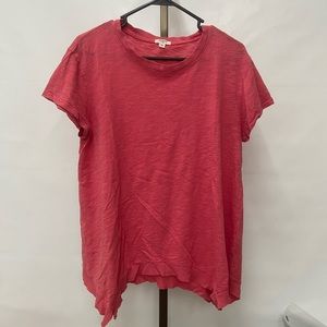 Dylan by True Grit Soft Slub Cotton Short Sleeve Tee Size L